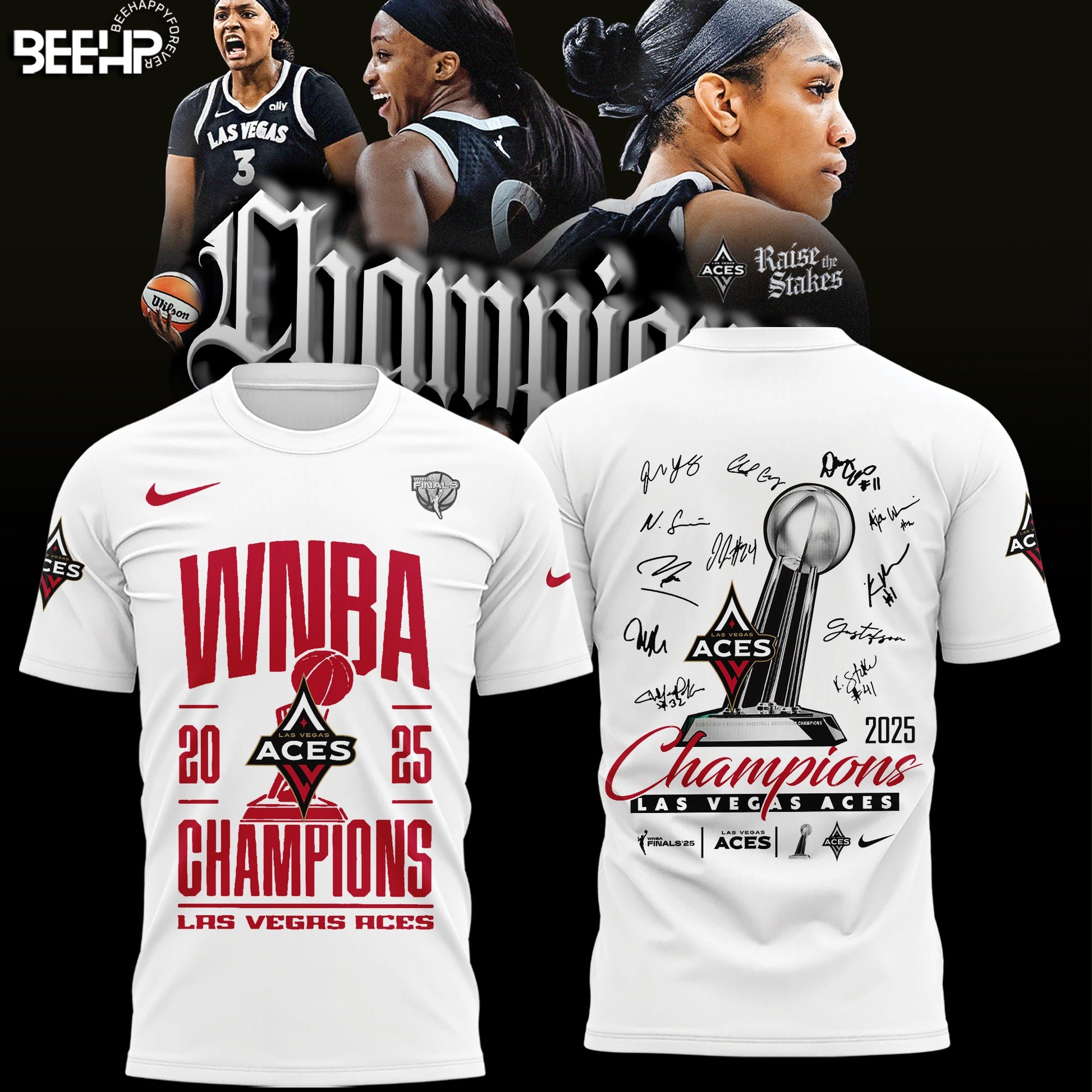 Las Vegas Aces 2025 WNBA Champions Limited Edition T-Shirt