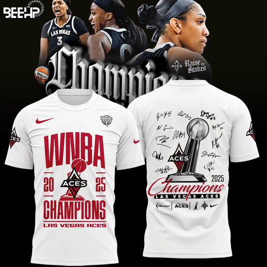 Las Vegas Aces 2025 WNBA Champions Limited Edition T-Shirt