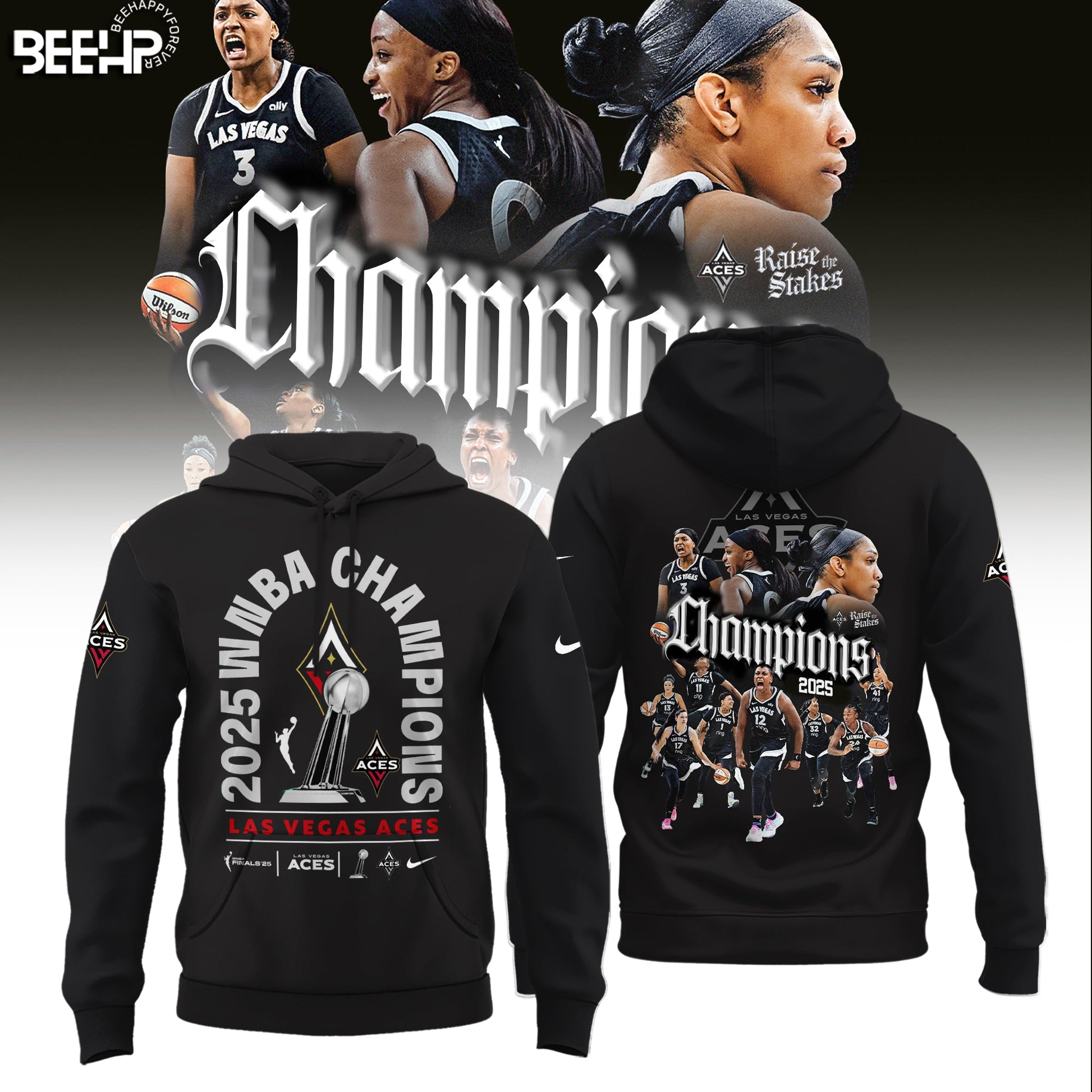Las Vegas Aces 2025 WNBA Champions Limited Edition Hoodie