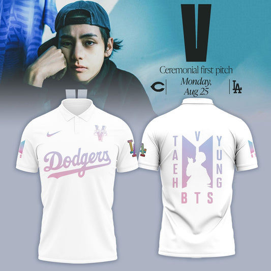 V BTS x Los Angeles Dodgers Polo Special Version