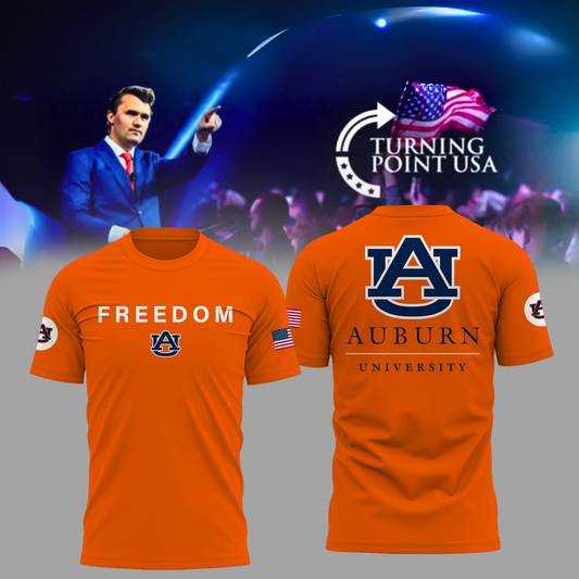 Charlie Kirk Memorial - Auburn University Turning Point USA T-Shirt - Auburn Turning Point Freedom Shirt