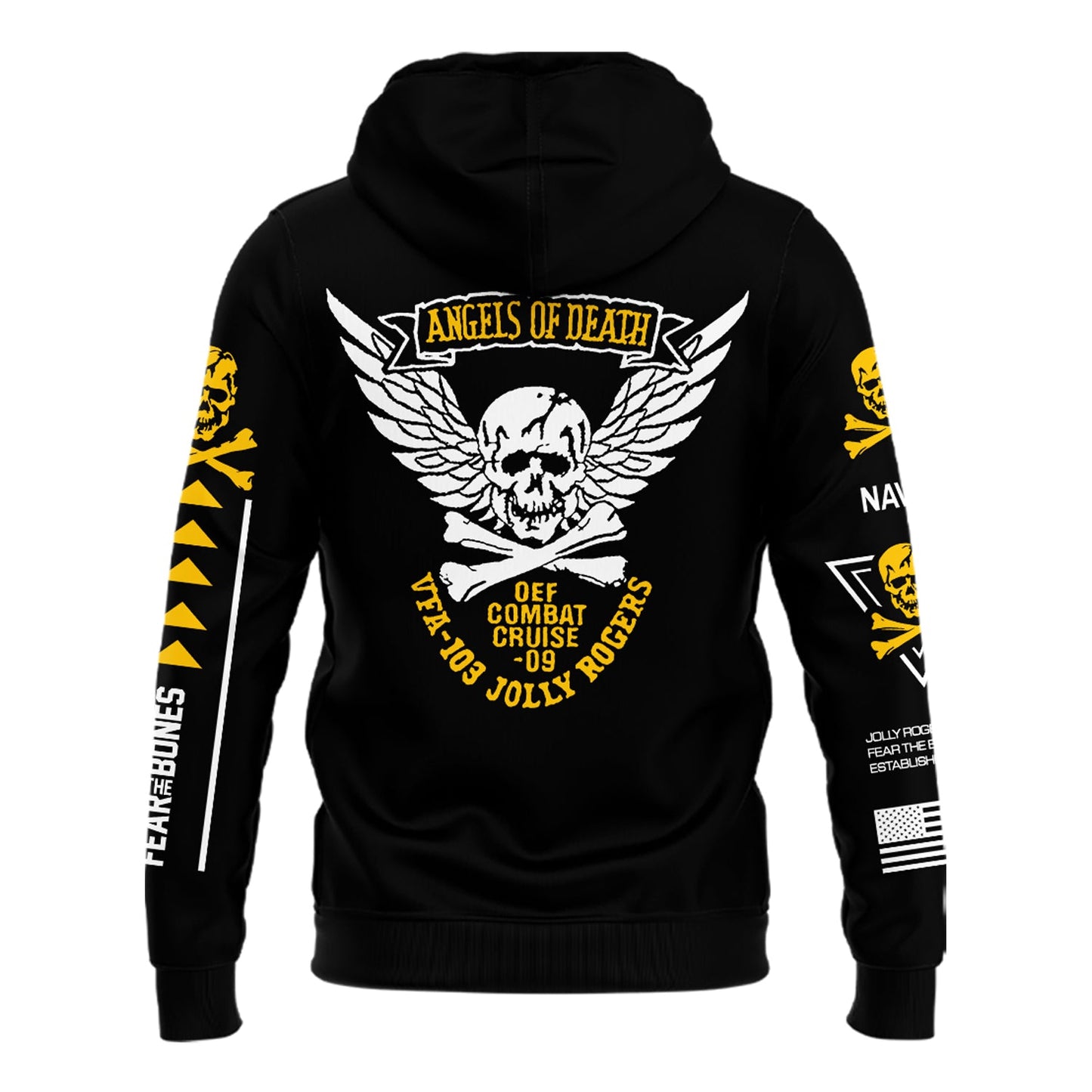 Angel Of Death Jolly Rogers Navy Midshipmen Hoodie