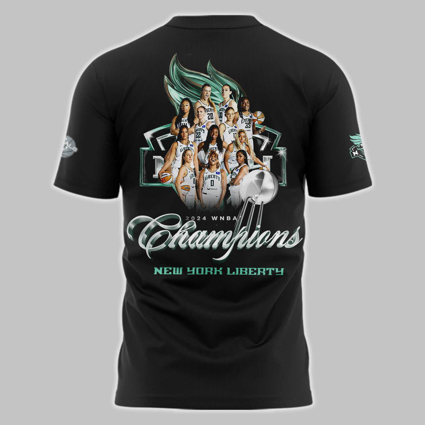 2024 WNBA Champions New York Liberty T-shirt Jogger & Cap NY Liberty History Made Champions High-end Set (Copy)