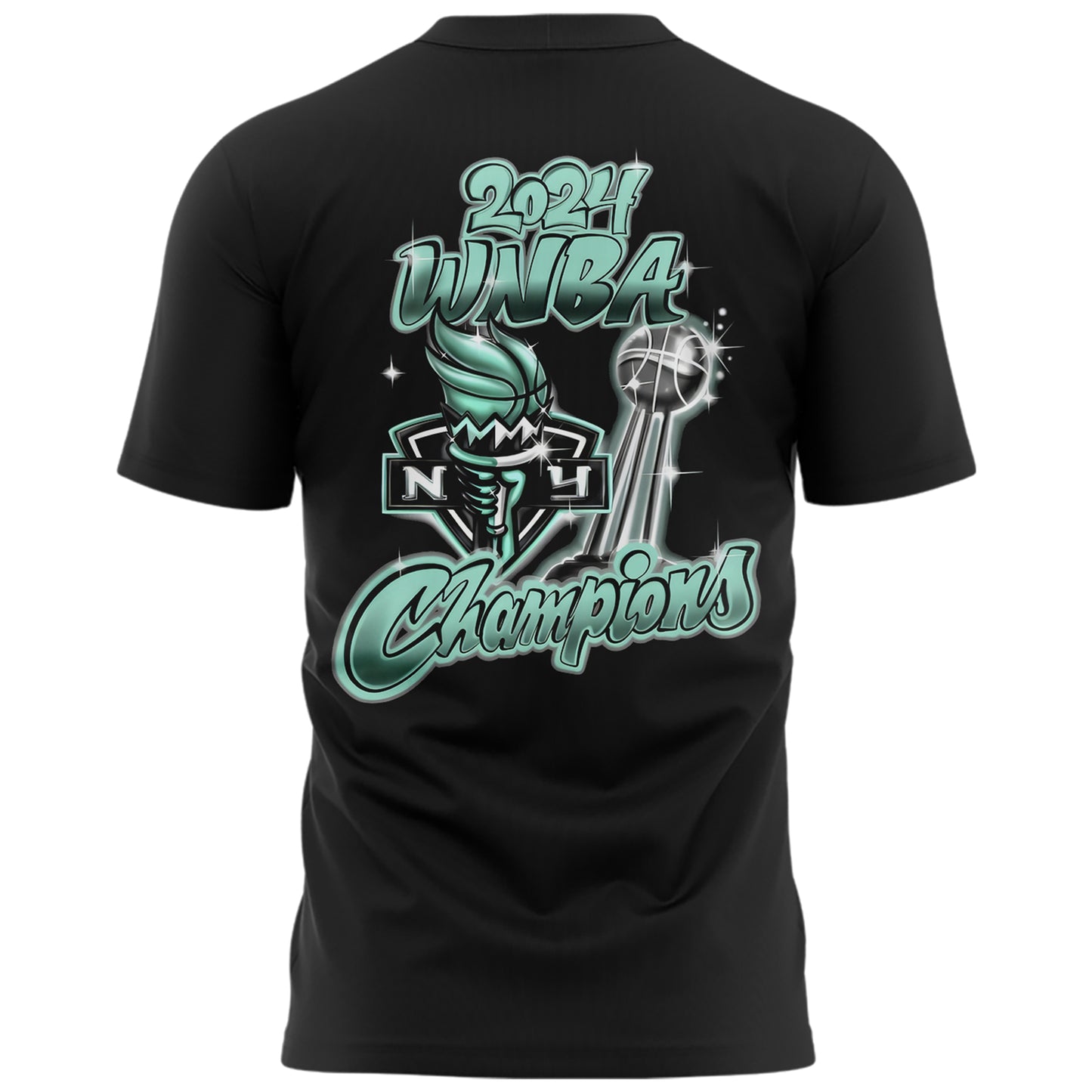 2024 WNBA Champions New York Liberty T-shirt Jogger & Cap New Release NY Liberty Black Set