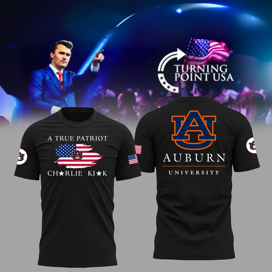 Charlie Kirk Memorial - Auburn University Turning Point USA T-Shirt - Auburn Turning Point Freedom Shirt