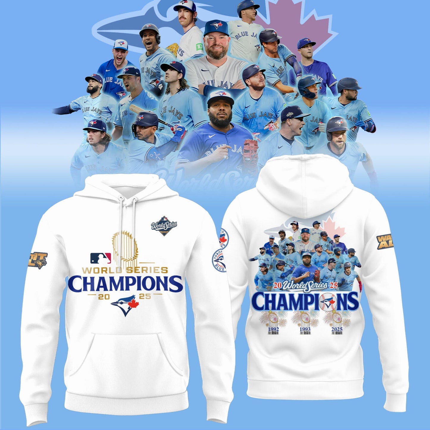 Toronto Blue Jays 2025 World Series Champions Limited Edition Combo Hoodie