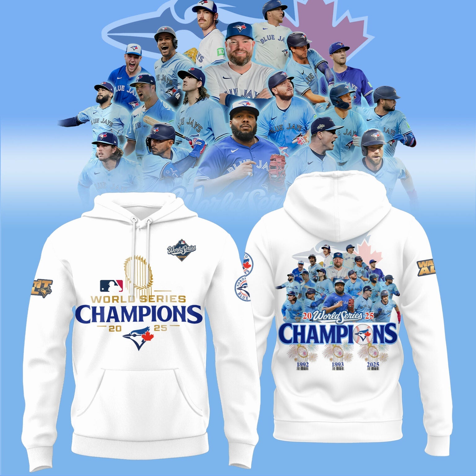 Toronto Blue Jays 2025 World Series Champions Limited Edition Combo Hoodie