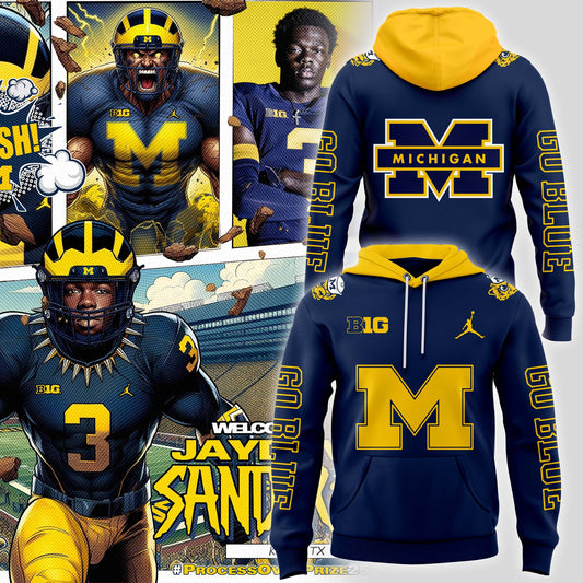 High-End Michigan Wolverines Merch - Michigan Wolverines football 2024 “Go Blue” Hoodie - Game Blue! Michigan Wolverines Fan Gear Collection