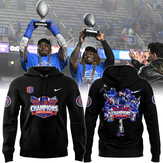 Premium Boise State Broncos Gear - Must Have - Boise State Football 2024 Mountain West Champions Premium Limited Pullover Hoodie