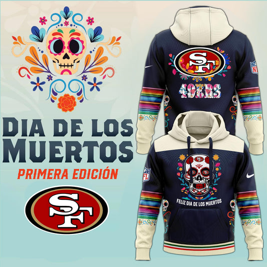 Premium San Francisco 49ers Gear - San Francisco 49ers Hoodie 2024 Dia de los Muertos - Gear Up For Big Game - High-End SF 49ers Merch