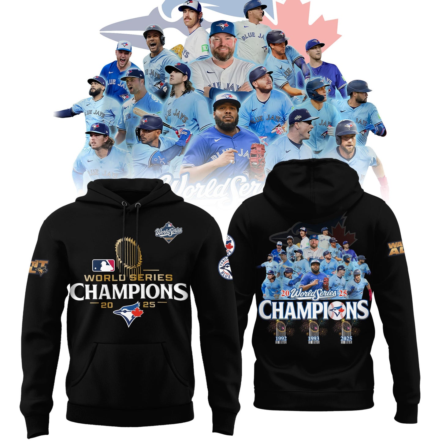 Toronto Blue Jays 2025 World Series Champions Limited Edition Combo Hoodie
