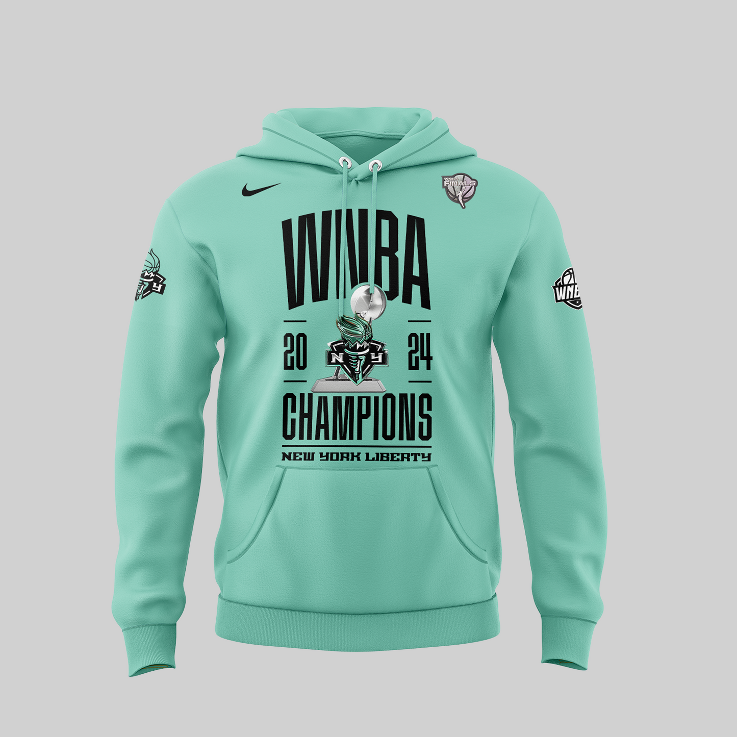 2024 WNBA Champions New York Liberty Hoodie - NY Liberty History Champions Special Turquoise Set