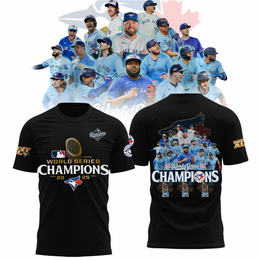 Limited Edition Toronto Blue Jays World Series Champions 2025 Combo T-shirt