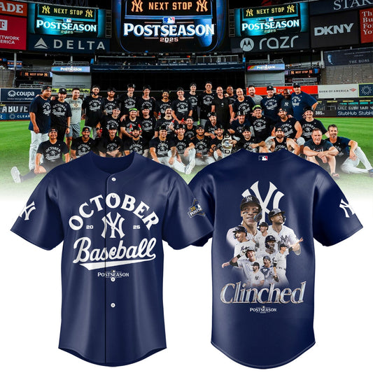 New York Yankees October 2025 Postseason Baseball Jersey