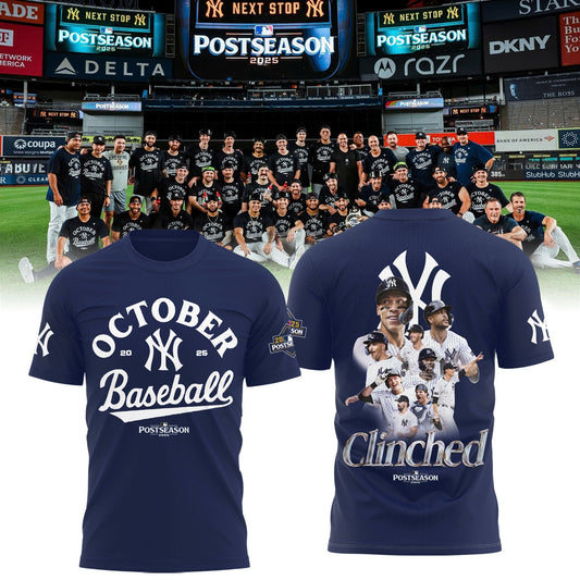 New York Yankees October 2025 Postseason T-Shirt