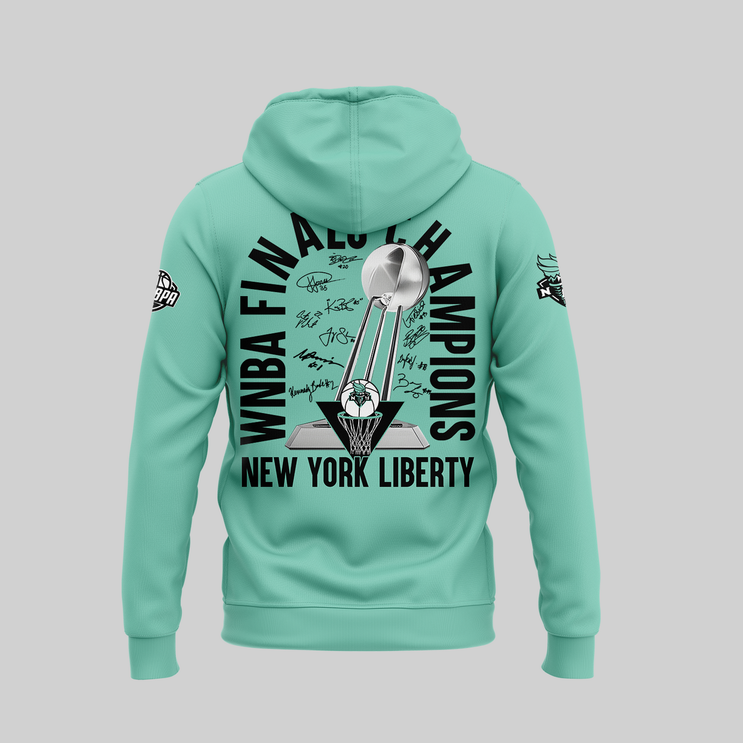 2024 WNBA Champions New York Liberty Hoodie - NY Liberty History Champions Special Turquoise Set