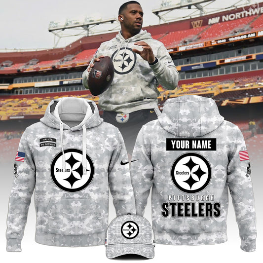 Pittsburgh Steelers Football 2024 Premium Hoodie - Pittsburgh Steelers Arctic Camo 2024 - Special Christmas Gift Idea For Pittsburgh Steelers Fan