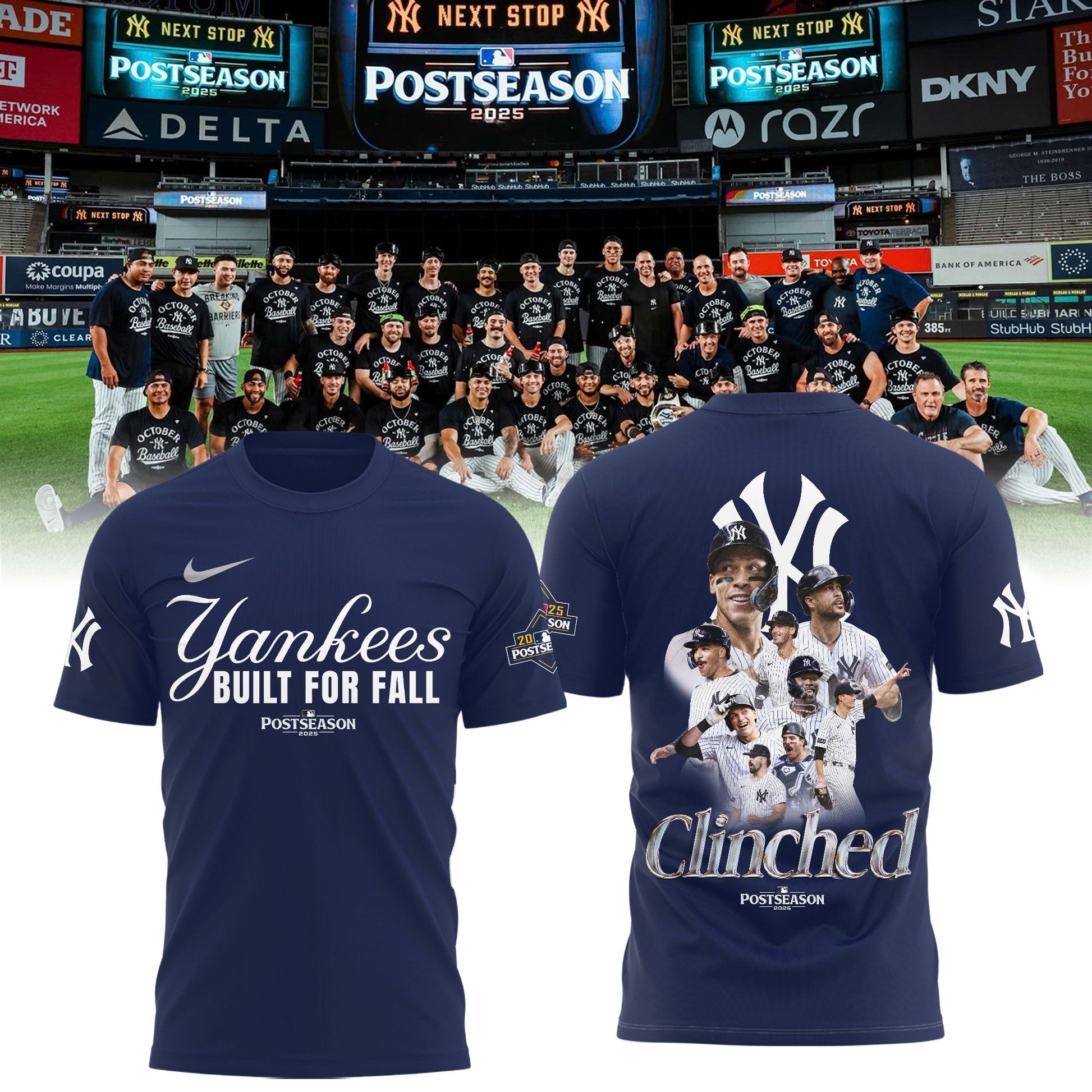 New York Yankees October 2025 Postseason T-Shirt