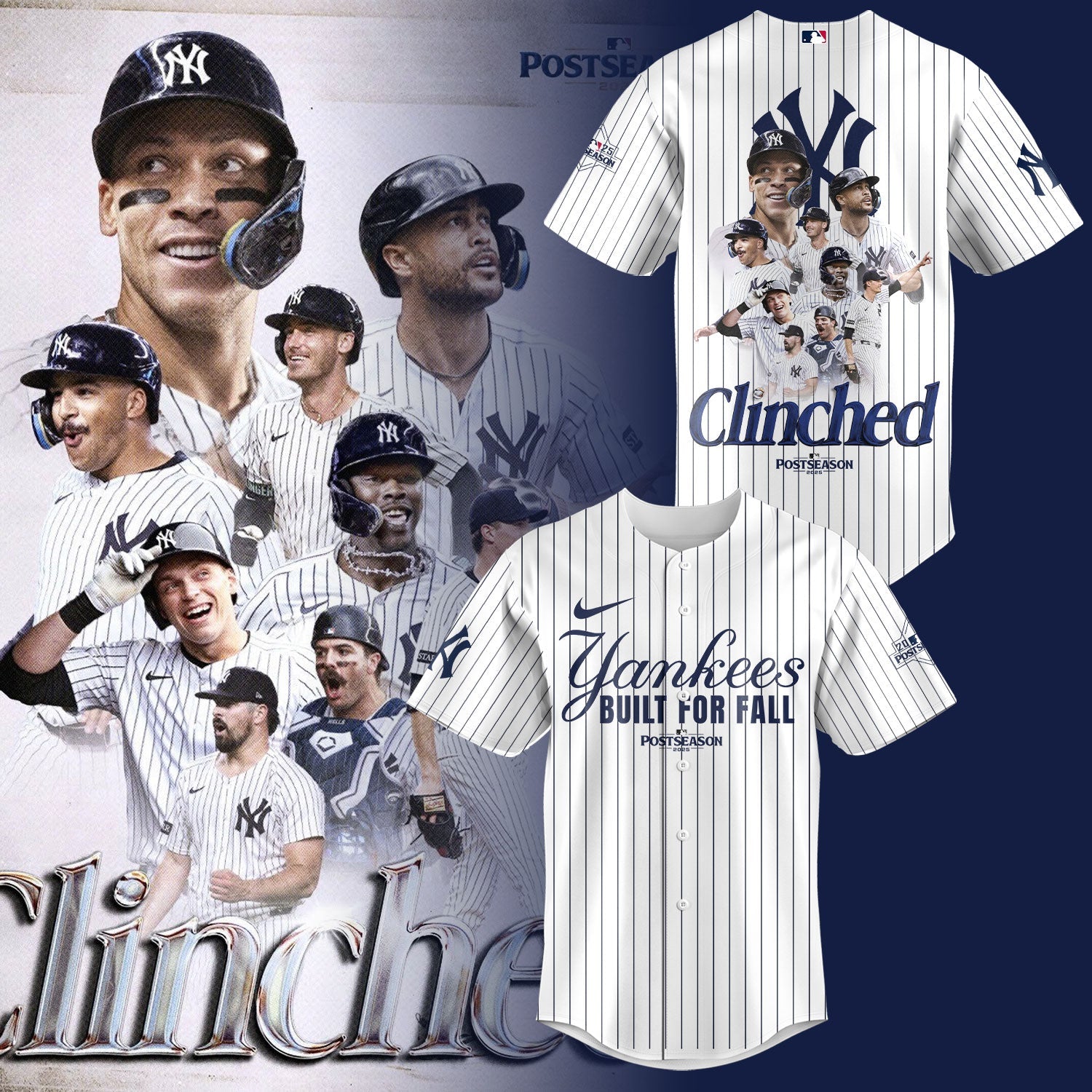 New York Yankees October 2025 Postseason Baseball Jersey