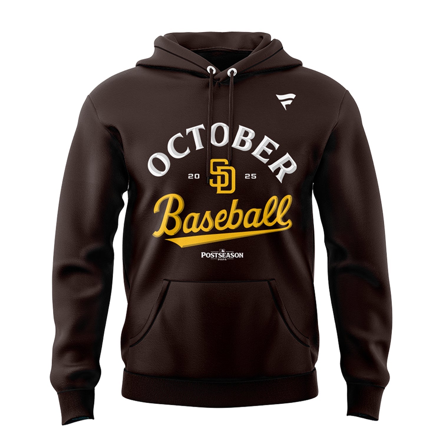 San Diego Padres Brown 2025 Postseason Locker Room Hoodie