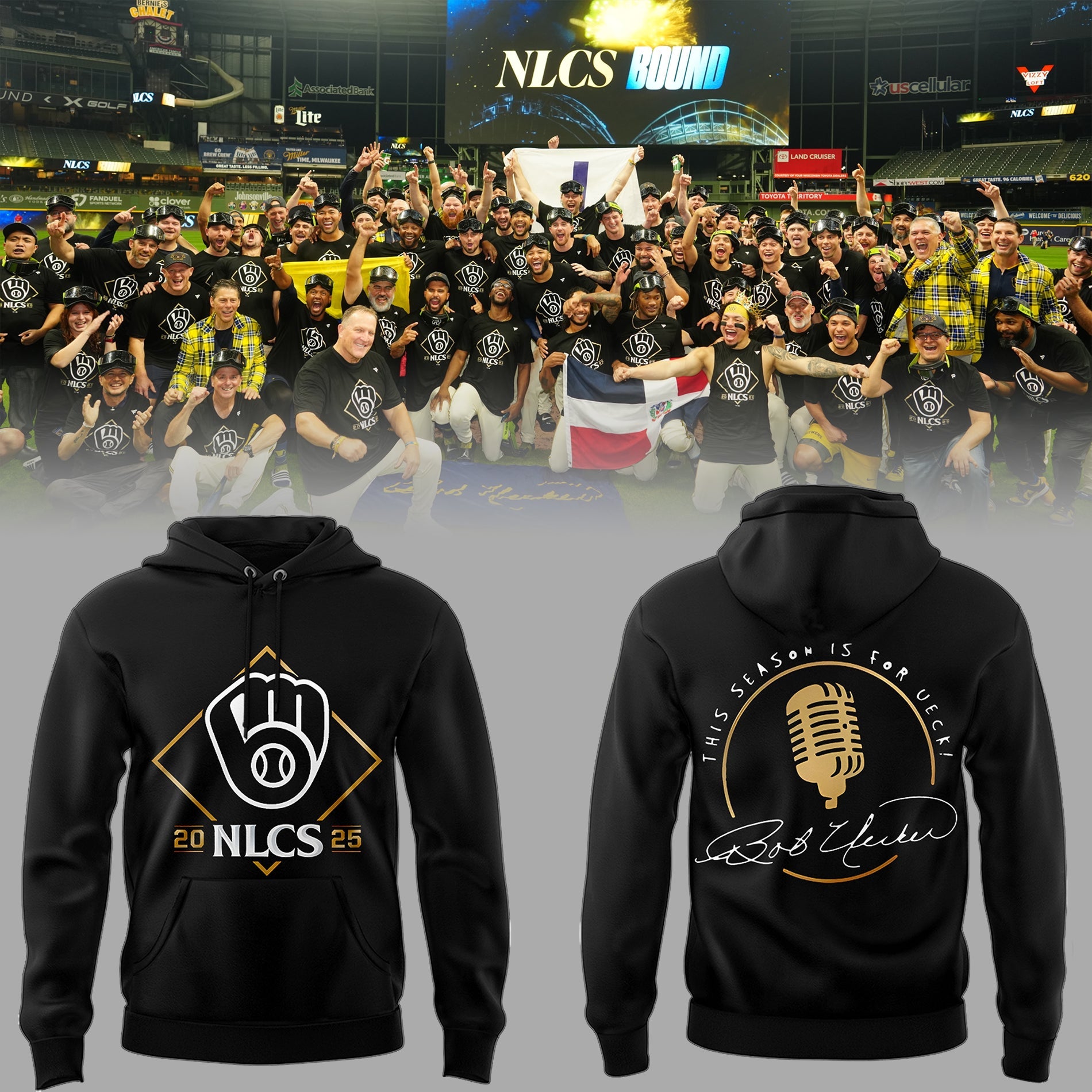 [One special Crew] Milwaukee Brewers NLCS – This Season is for UECK Hoodie
