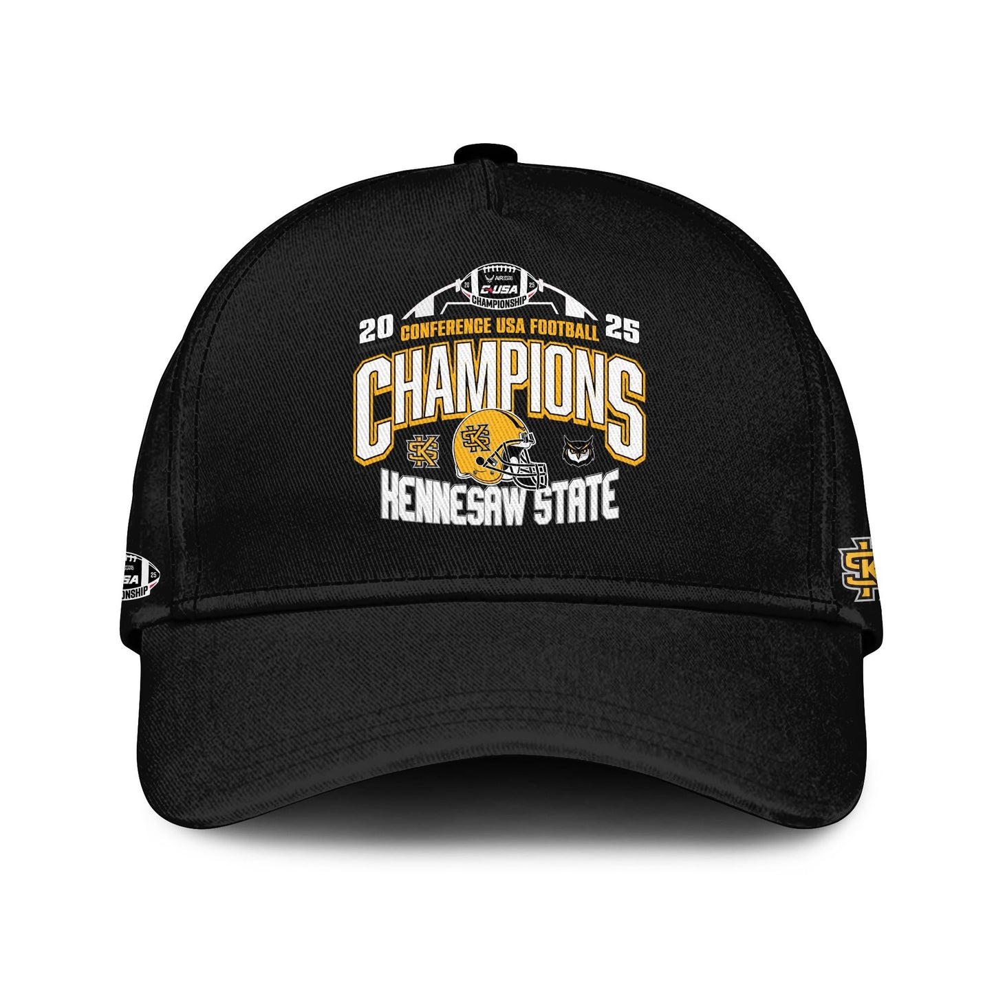 Kennesaw State Football C-USA Championship Black Hoodie - Kennesaw State Football CUSA Champs Merch Design by Tyche Joy