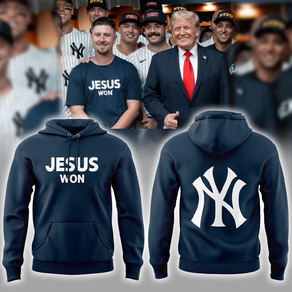New York Yankees JESUS WON 2025 Hoodie