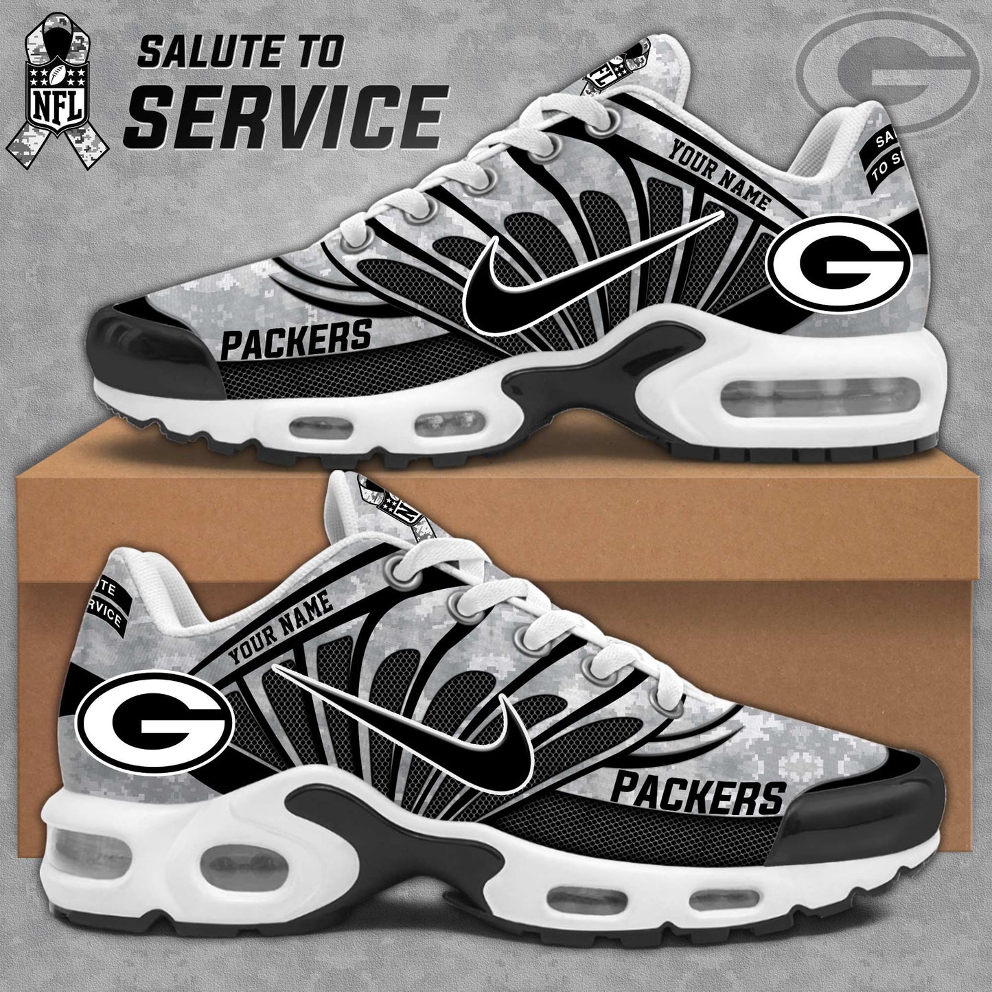 Premium Green Bay Packers Merch 2025 Version - Green Bay Packers Veterans Day Shoes Limited Edition - Gear Up For Game Day!