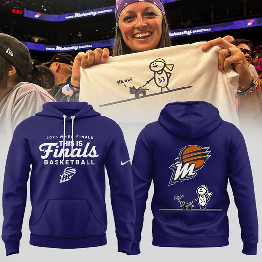 Phoenix Mercury 2025 Finals Hoodie Meow collections