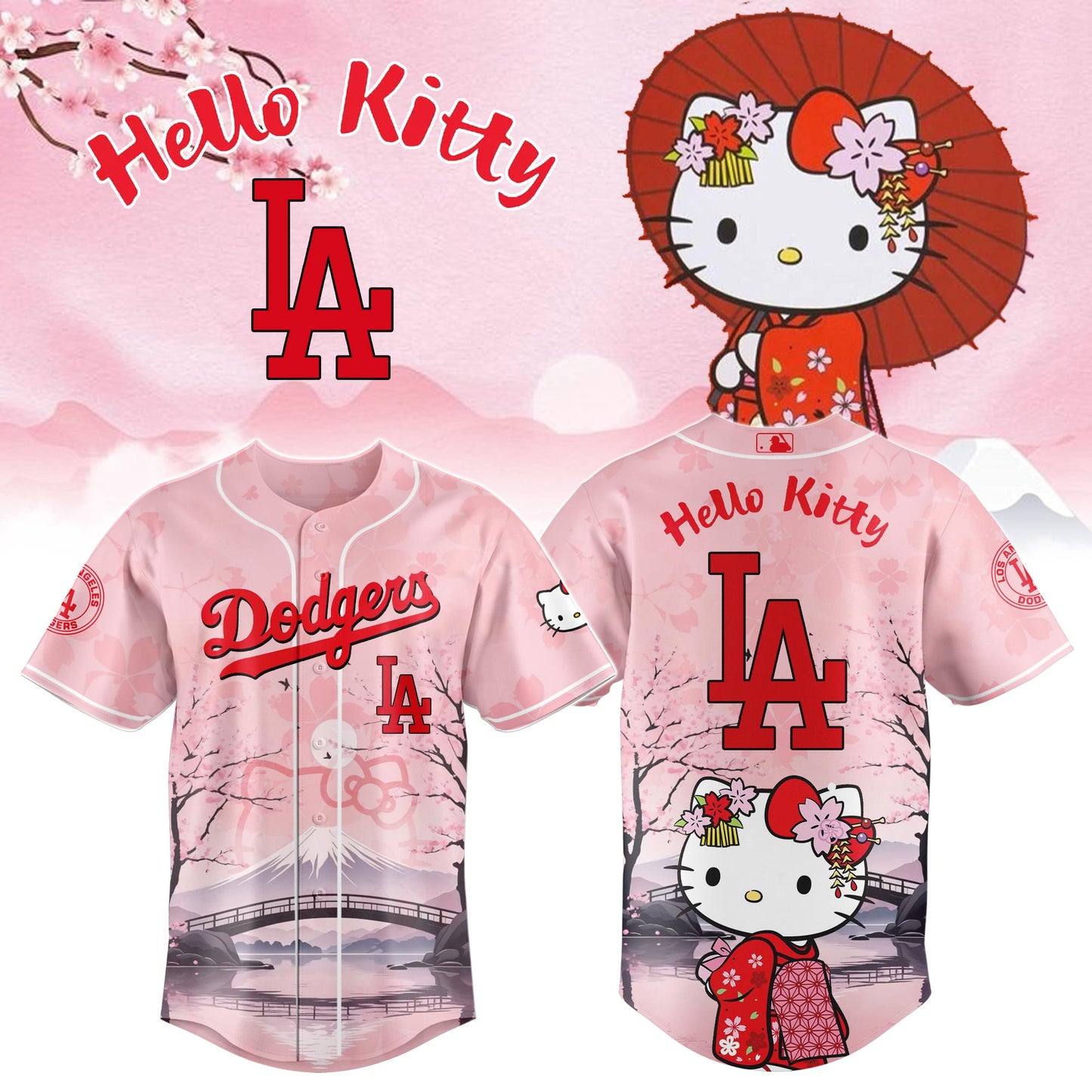 Los Angeles Dodgers Jersey  x Kitty-Chan Baseball 2025 Limited Edition