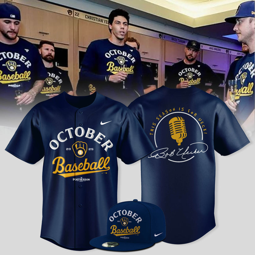 Milwaukee Brewers Baseball Jersey – 2025 October ready, This season is for Ueck!