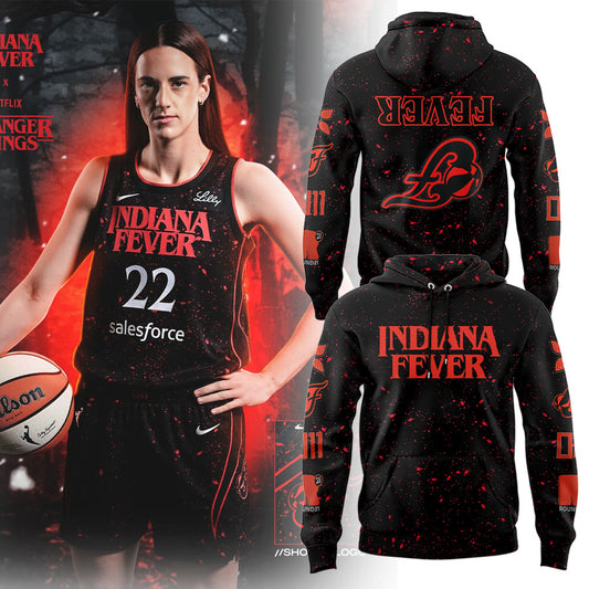 Indiana Fever x Stranger Things Rebel Swingman 2025 Hoodie