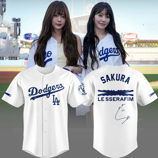 Limited Edition Dodgers x Sakura Baseball Jersey
