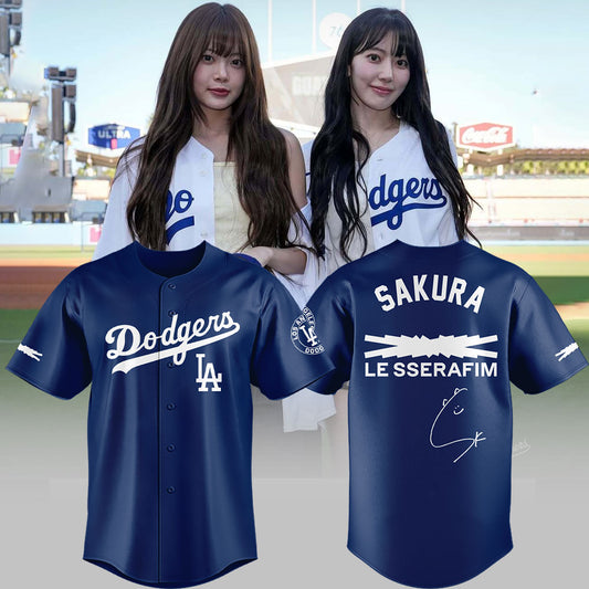 Limited Edition Dodgers x Sakura Baseball Jersey
