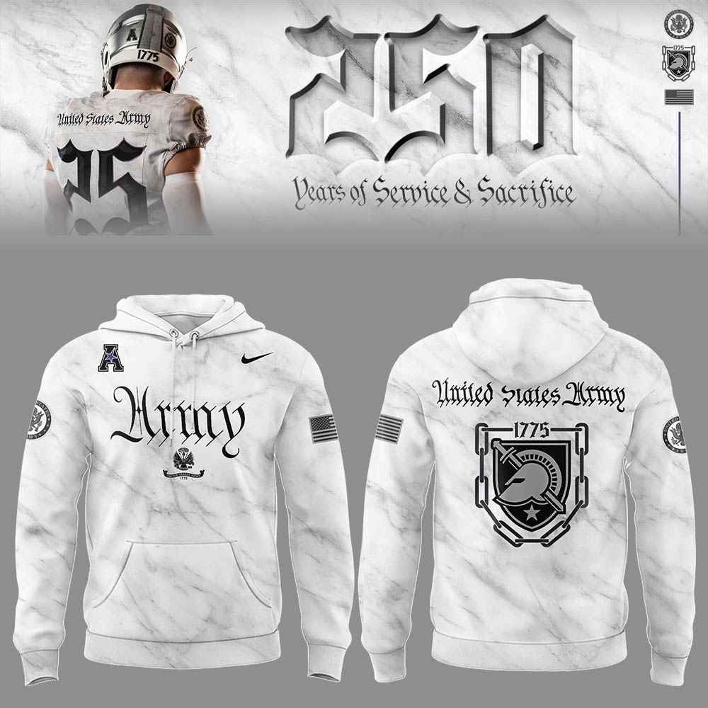 Army Hoodie For The Army-Navy Game - New Released Uniform Edition Army’s 250 Years Hoodie