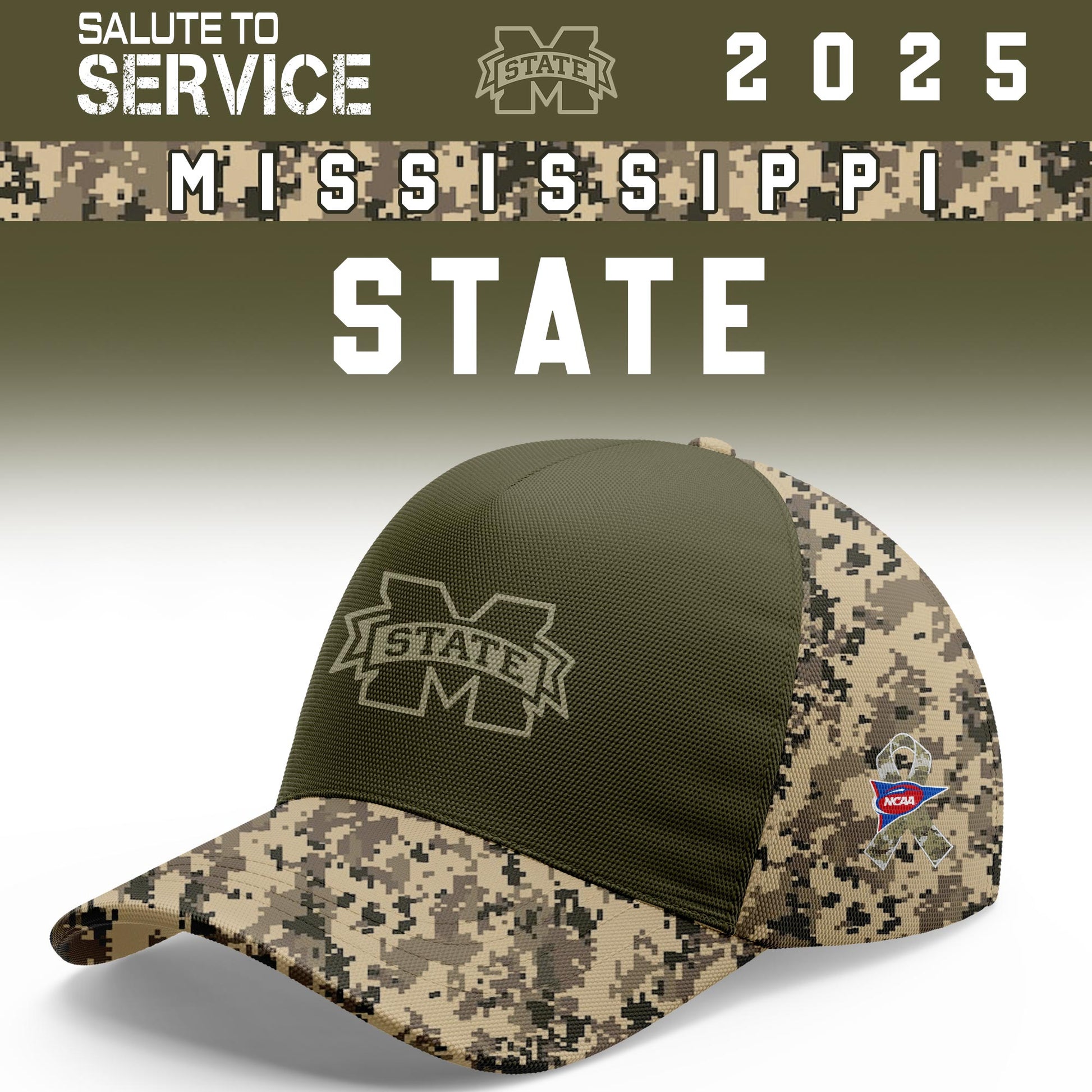 Mississippi State Salute To Service Limited Hoodie and Cap 2025 Collection