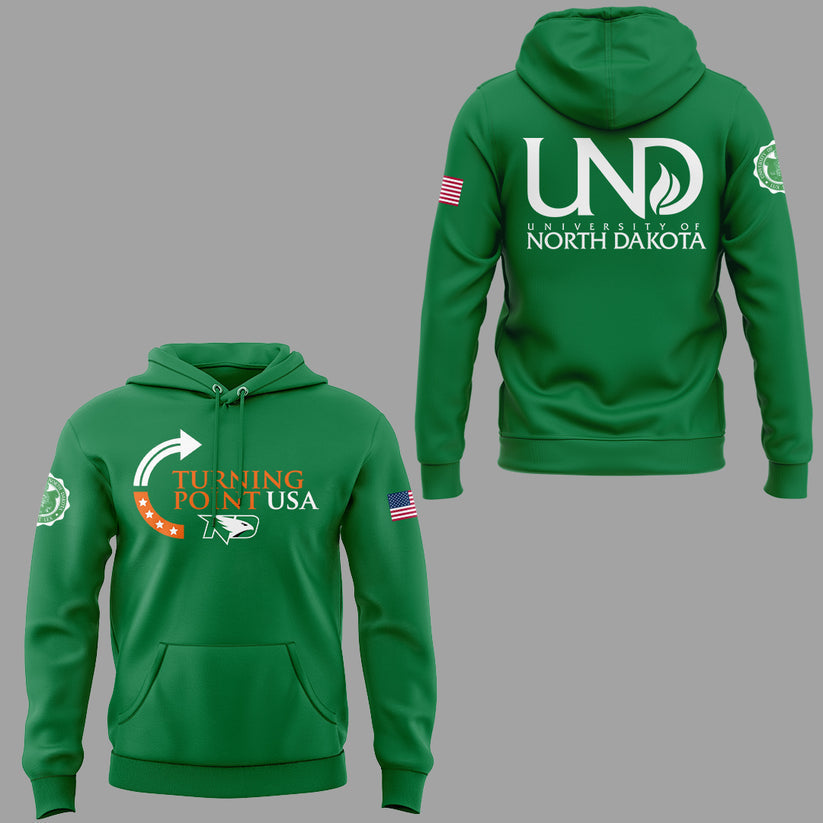 University Of North Dakota x Turning Point USA 2025 Hoodie