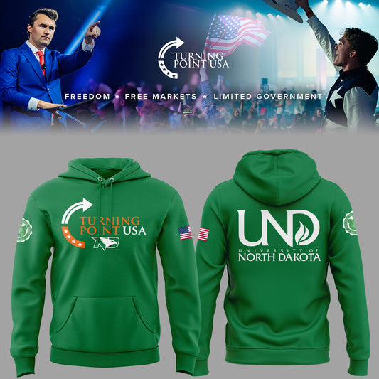 University Of North Dakota x Turning Point USA 2025 Hoodie