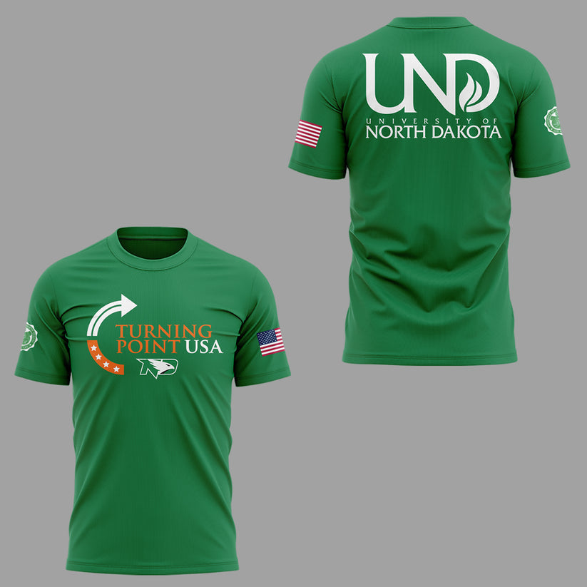 University Of North Dakota x Turning Point USA 2025 TShirt