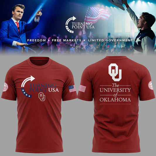 The University Of Oklahoma x Turning Point USA 2025 TShirt