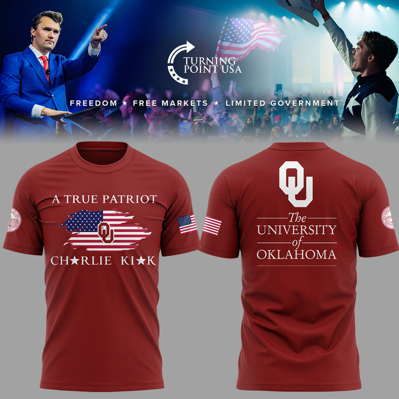 The University Of Oklahoma x Turning Point USA 2025 TShirt