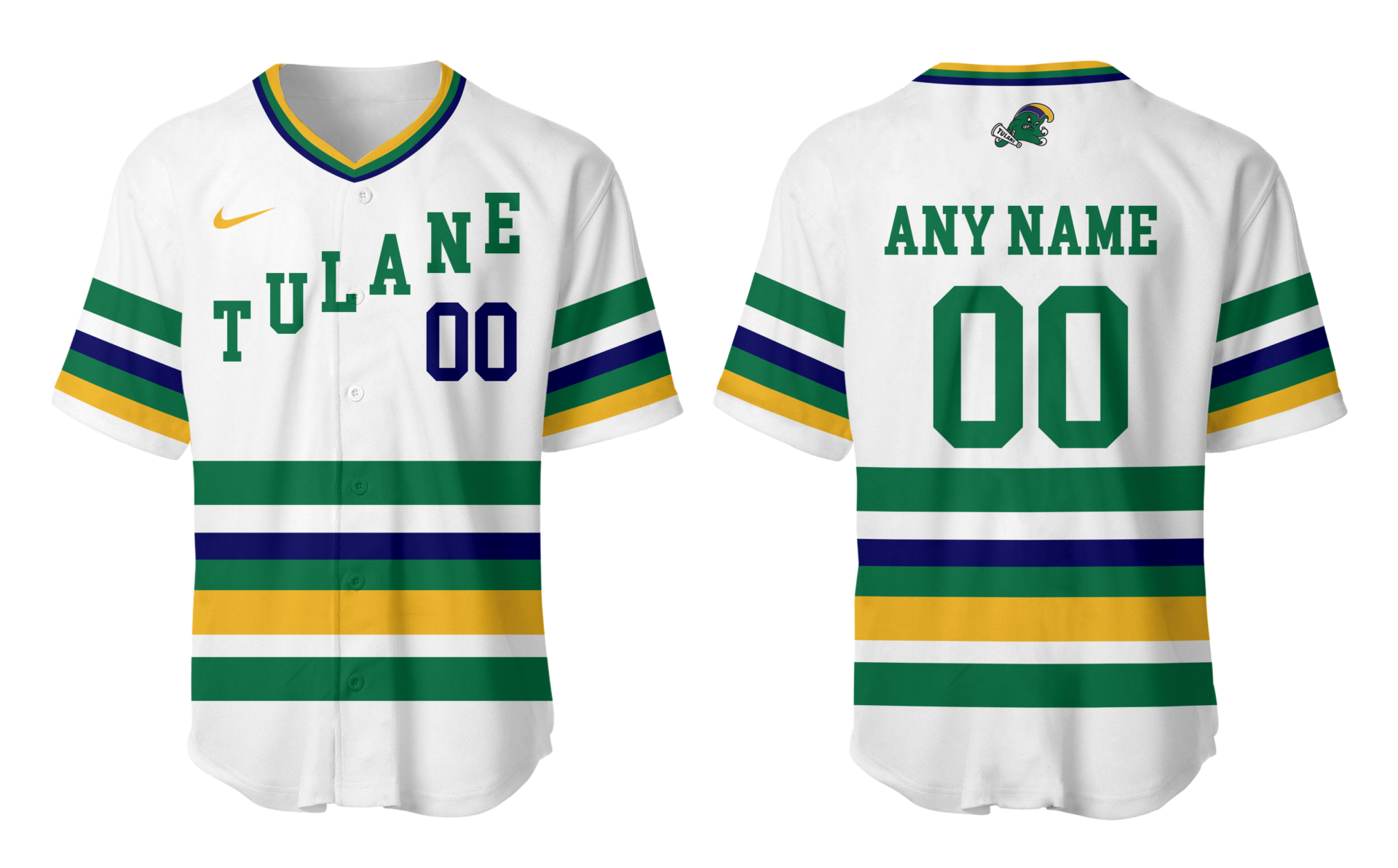 Tulane Baseball 2025 Limited "Mardi Gras 2025" Custom Jersey-NG25021501