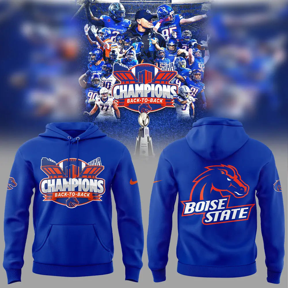 Boise State Broncos 2024 Mountain West Conference Football Champions Hoodie Set+NT07122413ID10DS11