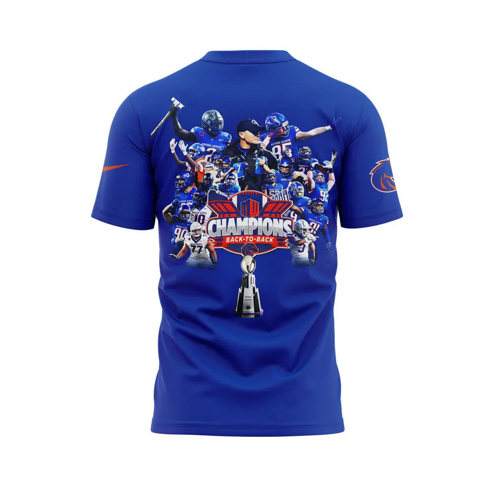 Premium Boise State Broncos Gear - Boise State Broncos 2024 Mountain West Conference Football Champions T-Shirt Set BSB 07