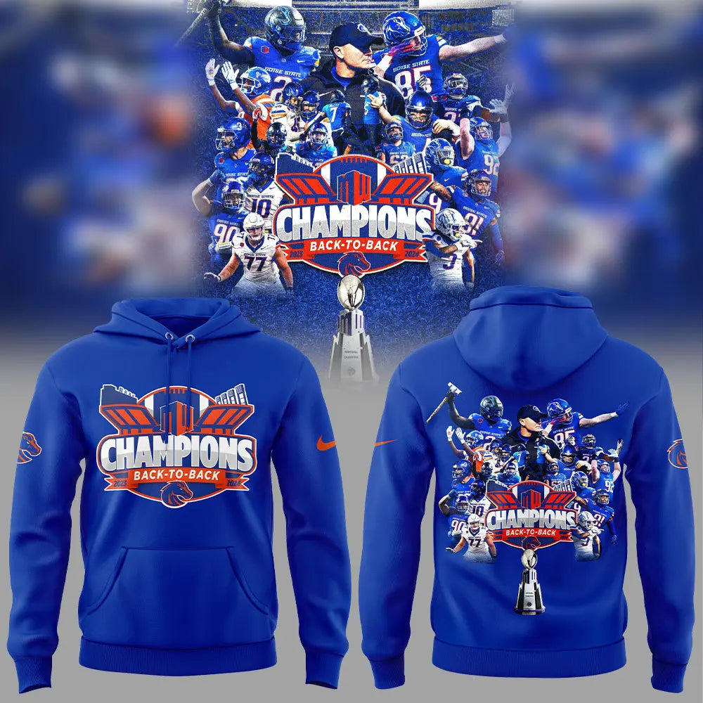 Boise State Broncos 2024 Mountain West Conference Football Champions Hoodie Set+NT07122415ID10DS11