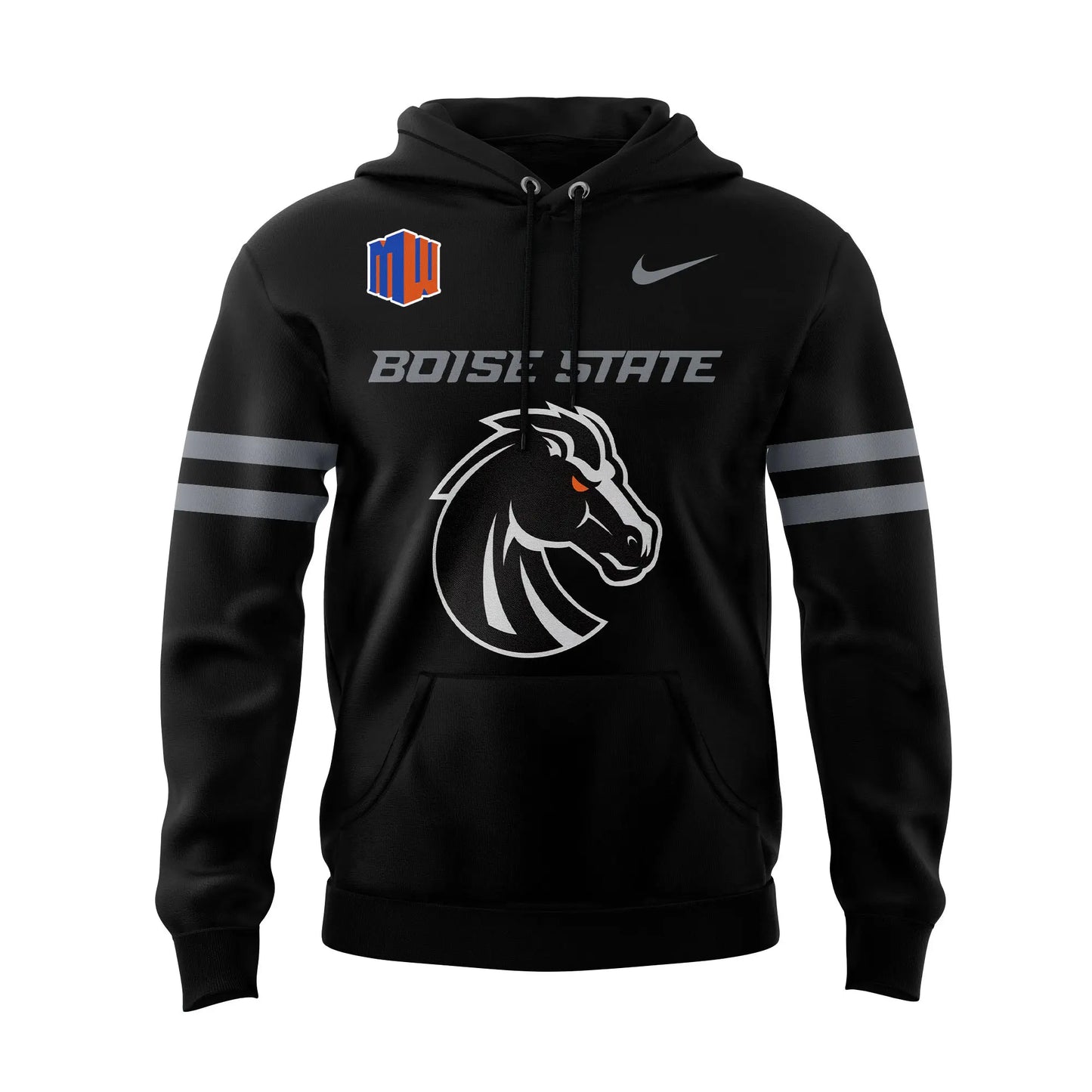 Premium Boise State Broncos Gear - Limited Edition Boise State Football DARK MODE Hoodie Set BSB 11