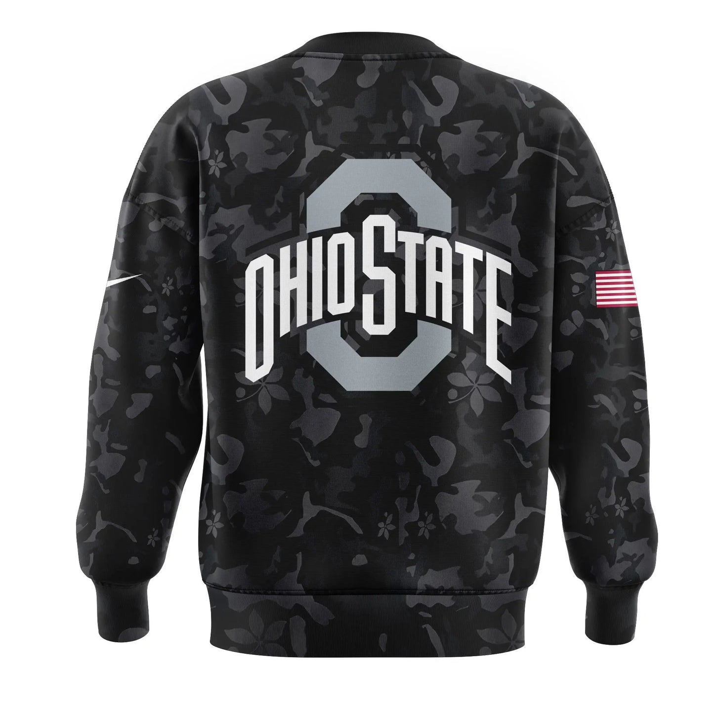 Limited Edition Wild Collective Black Ohio State Camo Sweatshirt - Gift For Buckeye Nation