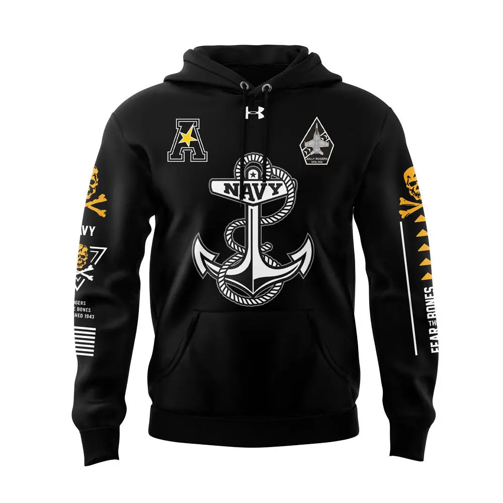 Angel Of Death Jolly Rogers Navy Midshipmen Hoodie