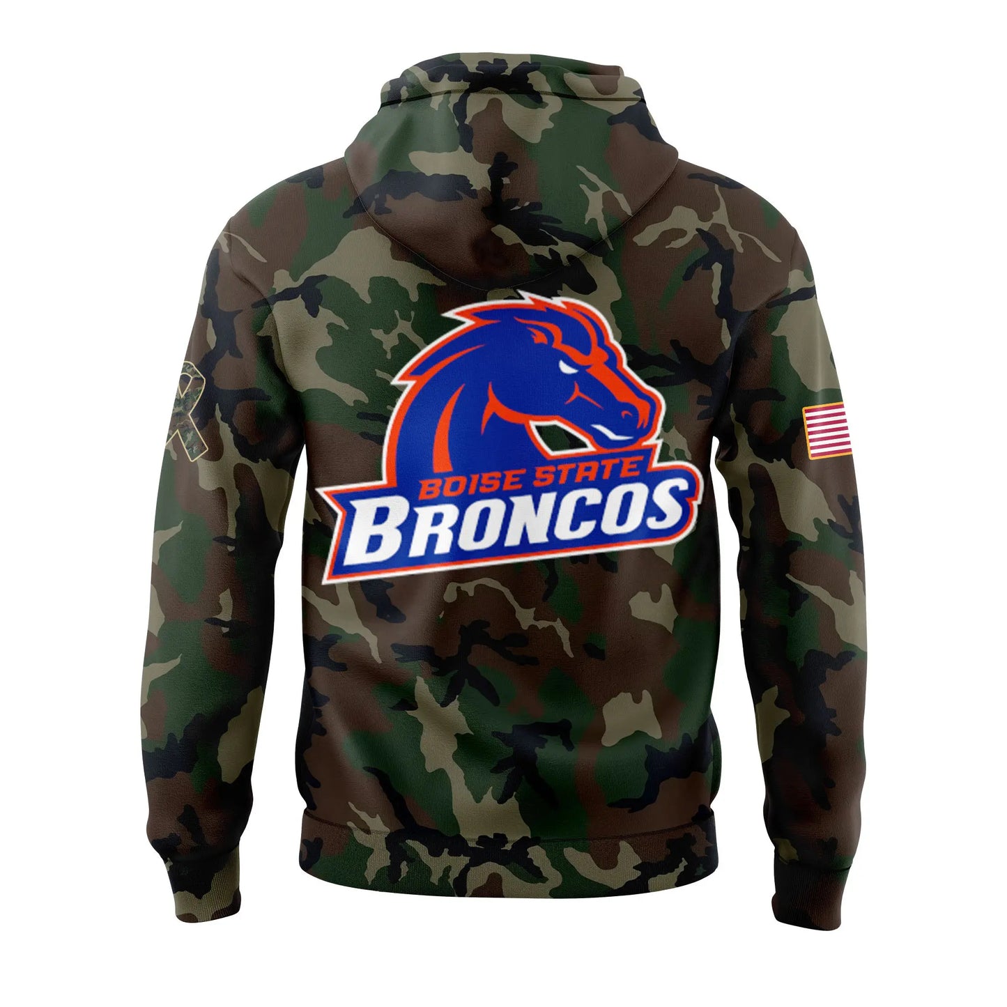 Premium Boise State Broncos Gear - Limited Edition Boise State Football Camo Hoodie Set BSB 09