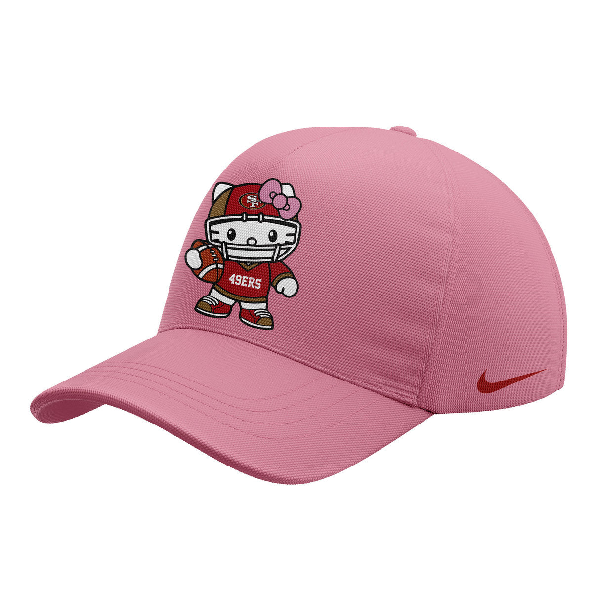 Premium San Francisco 49ers Gear - Limited Edition San Francisco 49ers x Hello Kitty T-Shirt+Pants+Cap Set - Gear Up For Big Game - High-End SF 49ers Merch